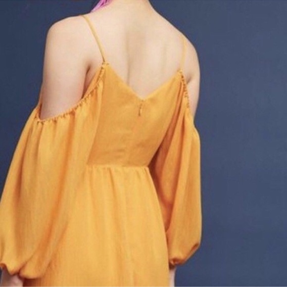 NWOT Anthropologie Moulinette Soeurs Carina Puff
Sleeve Orange Dress XS - Picture 3 of 13